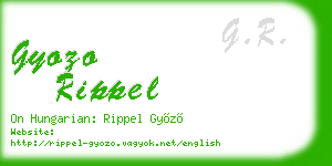 gyozo rippel business card